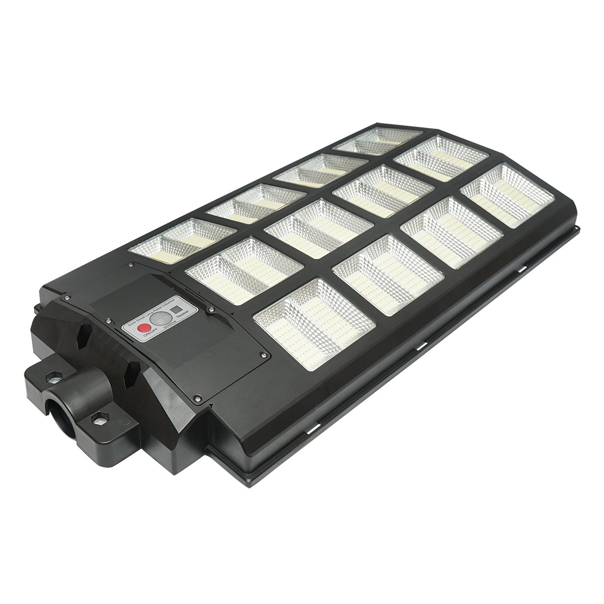 Lampa solara LED iluminat stradal 1200W, 6500K, IP65 cu panou solar senzor de miscare telecomanda Breckner Germany